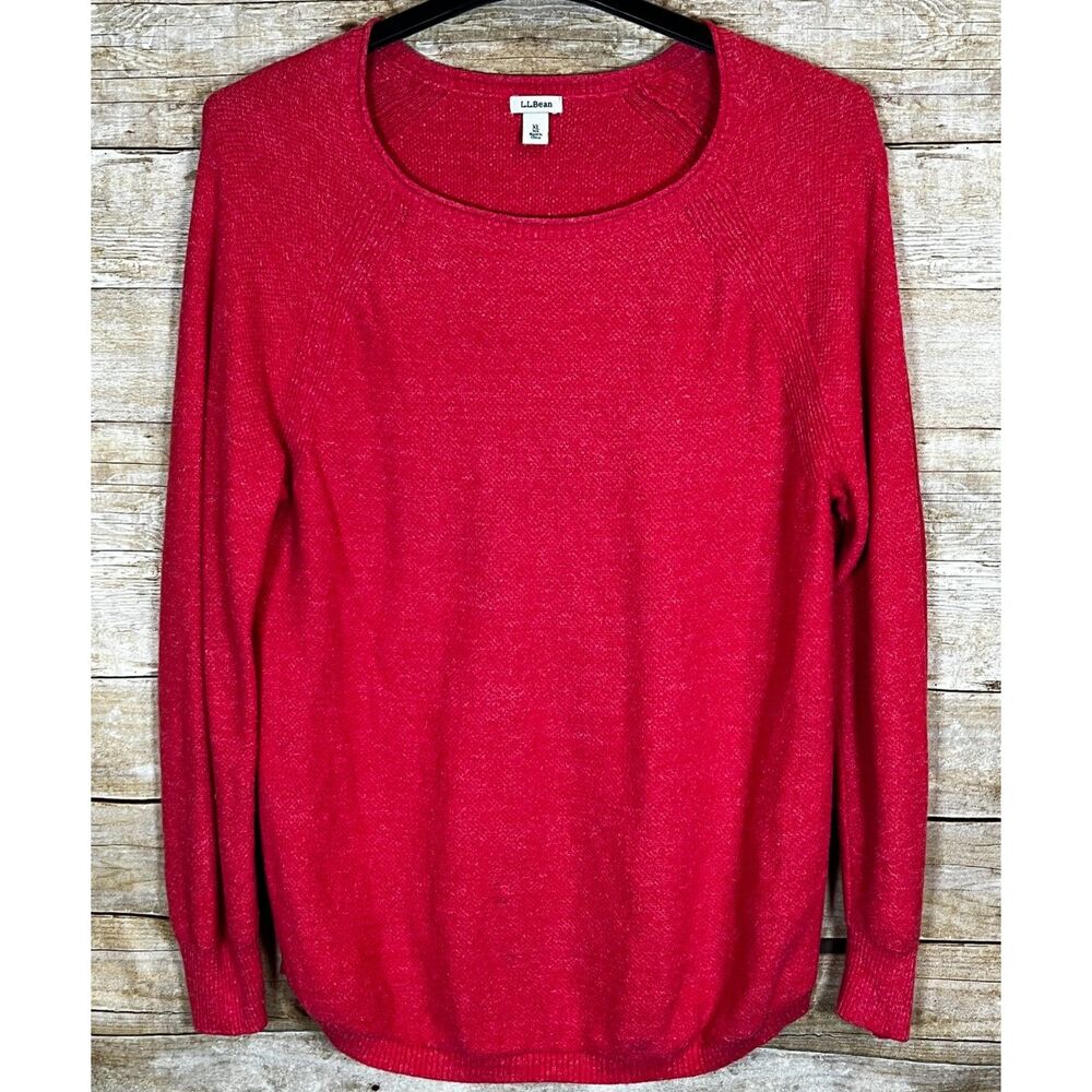 L.L. BEAN ROUND NECK TIGHT KNIT CLASSIC SWEATER CUTE WARM SOFT CASUAL SIZE XL